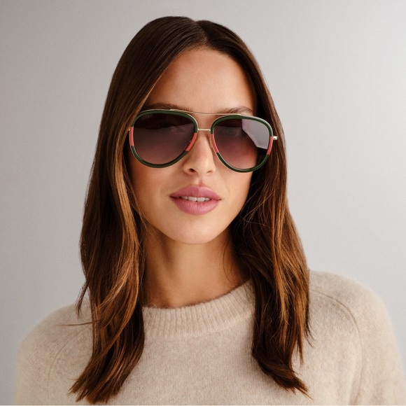 Gucci Web Aviator Sunglasses Frame - Picture 13 of 15